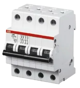 ABB S204-D40 miniature circuit breaker 4-pole 40A